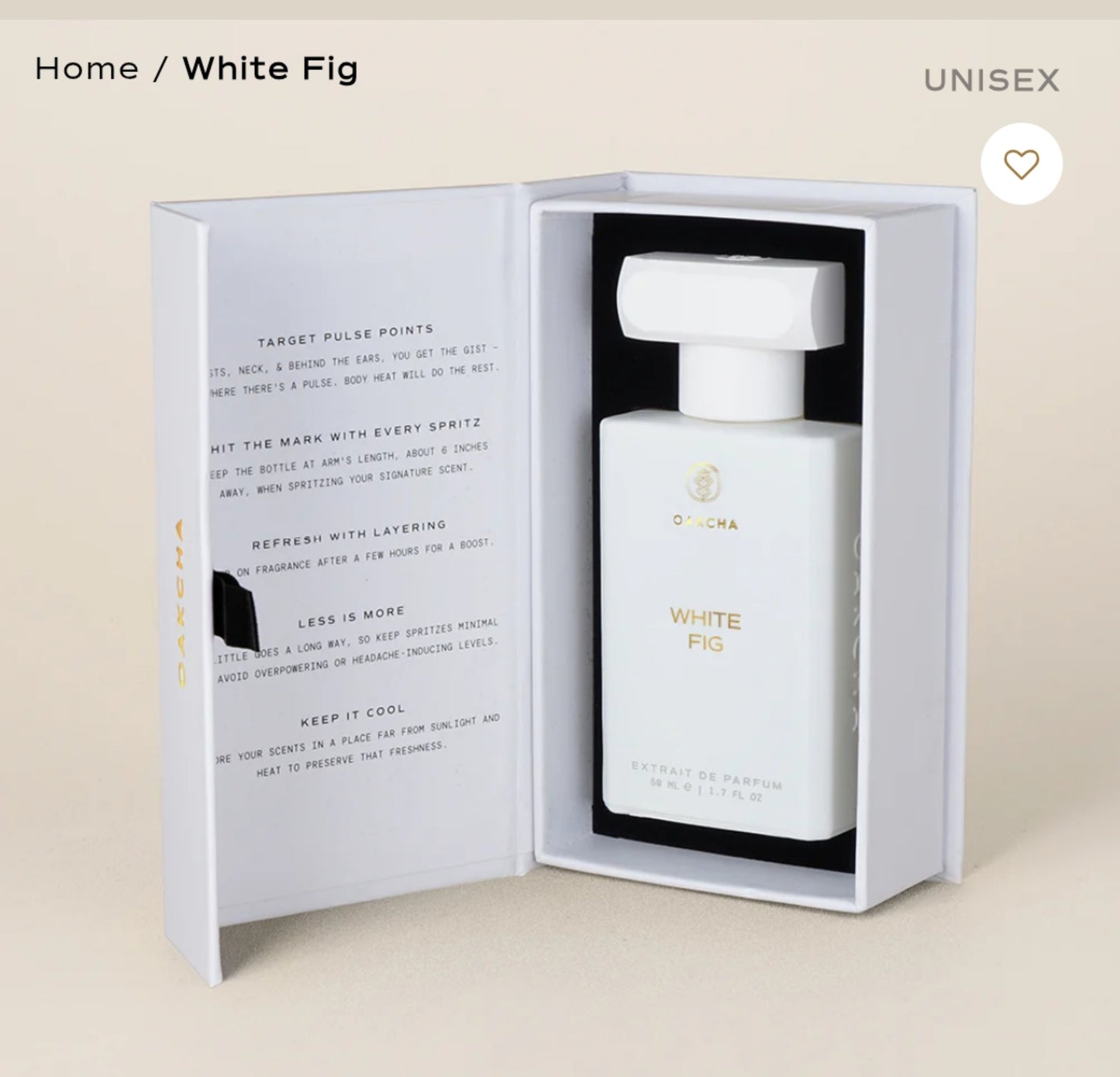 RUHE UNISEX. By Oakcha size 50ml