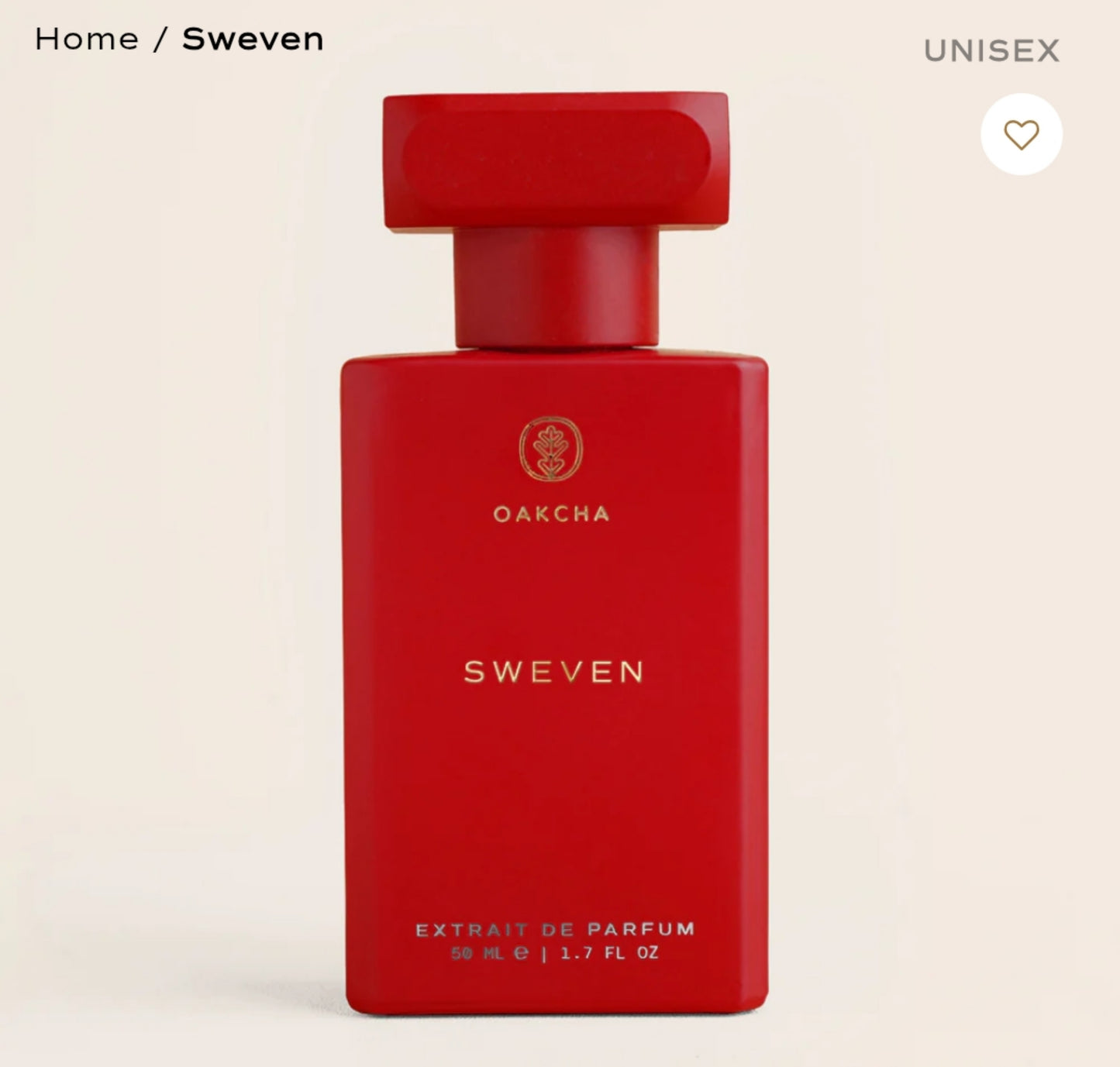 SWEVEN UNISEX  by Oakcha size 50ml