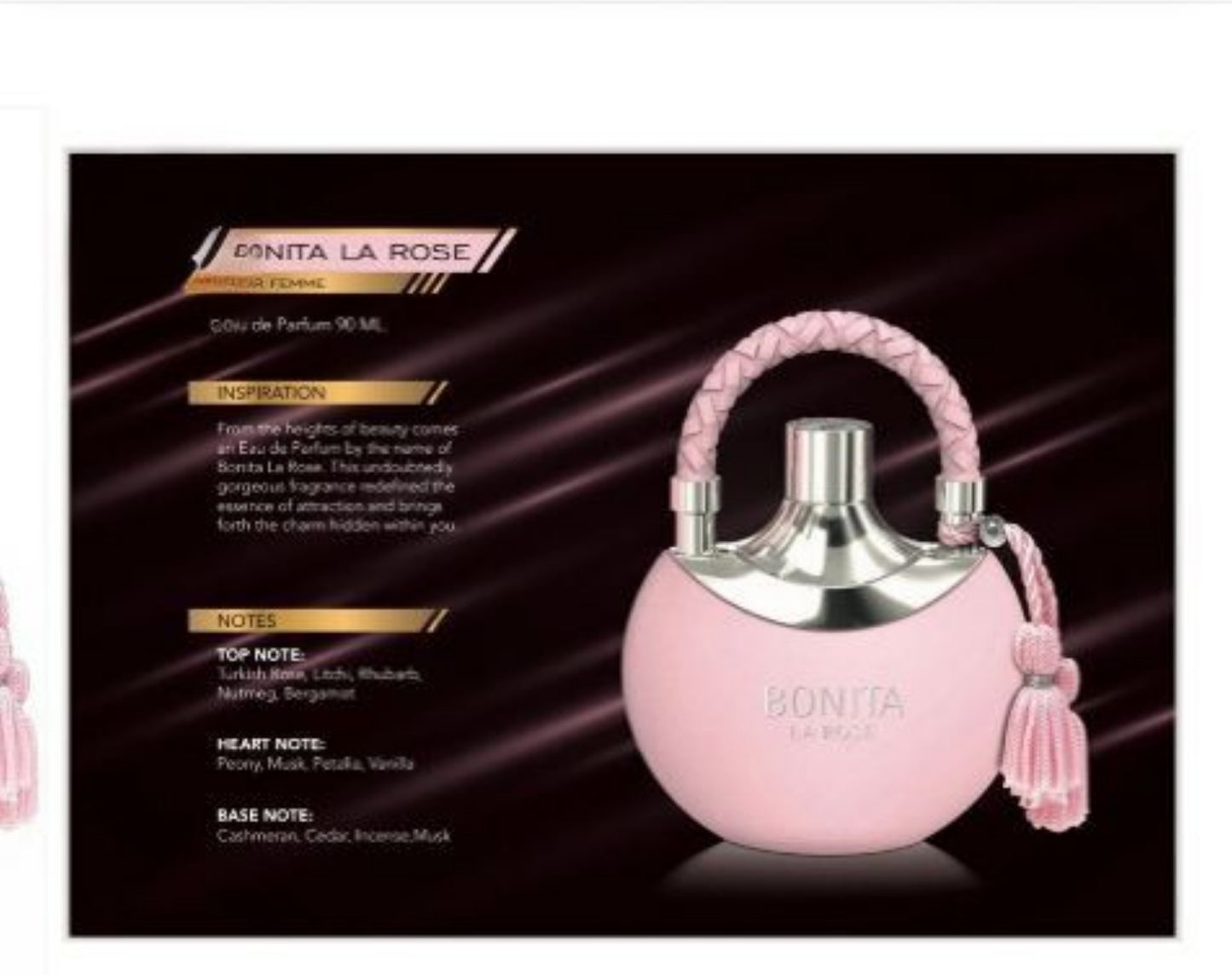 BONITA LA ROSE WOMEN  EDP 100ML ( 3.4OZ) By Le Falcone