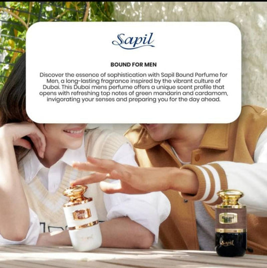 SAPIL BOUND EAU DE TOILETTE FOR MEN LUXURY SCENT 100ML