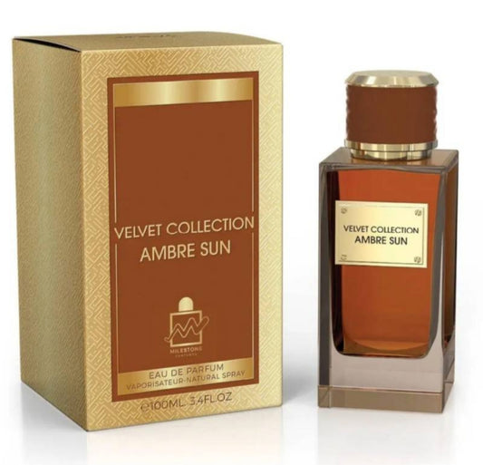 VELVET COLLECTION AMBRE SUN UNISEX EDP 100ML (3.4OZ) BY MILESTONE