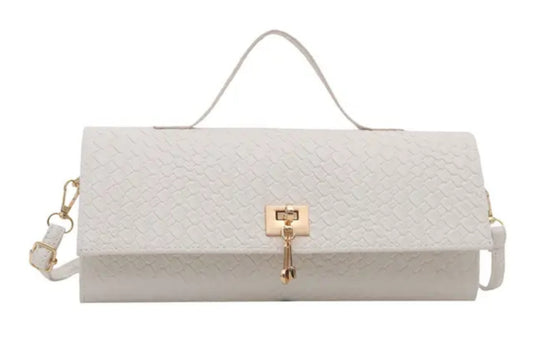 Women fashion clutch White