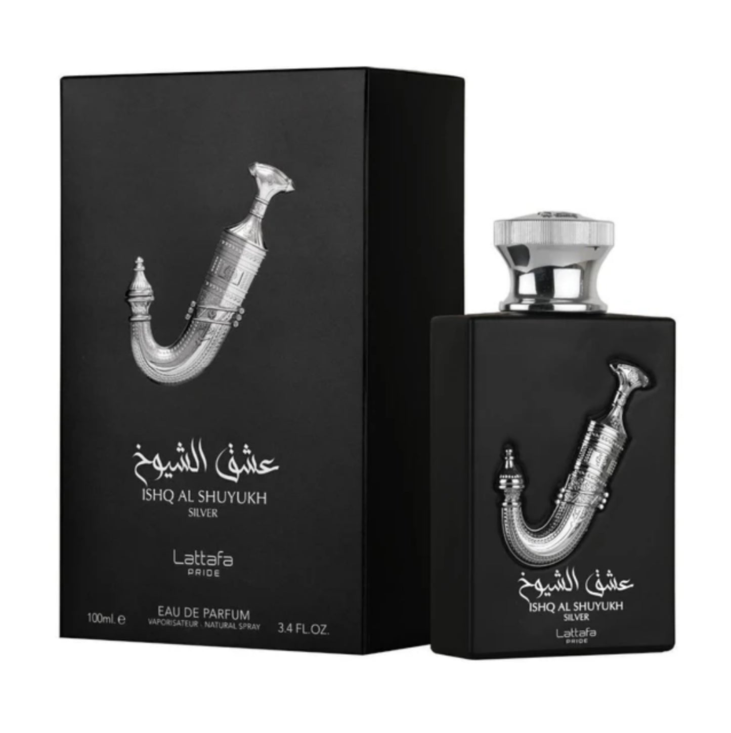 ISHQ AL SHUYUKH SILVER MEN EDP 100ML by lattafa