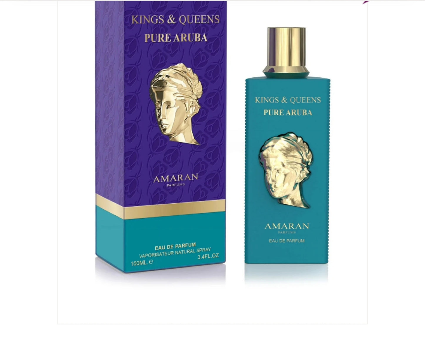 KINGS AND QUEENS PURE ARUBA UNISEX EDP 100ML ( 3.4OZ) BY AMARAN