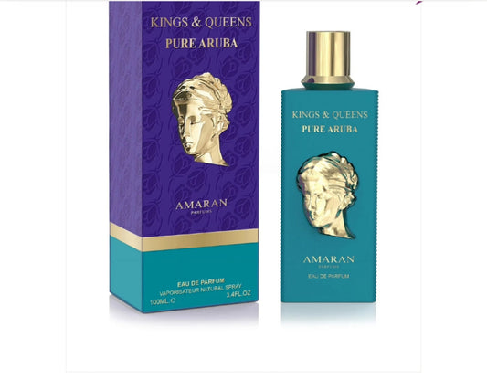 KINGS AND QUEENS PURE ARUBA UNISEX EDP 100ML ( 3.4OZ) BY AMARAN