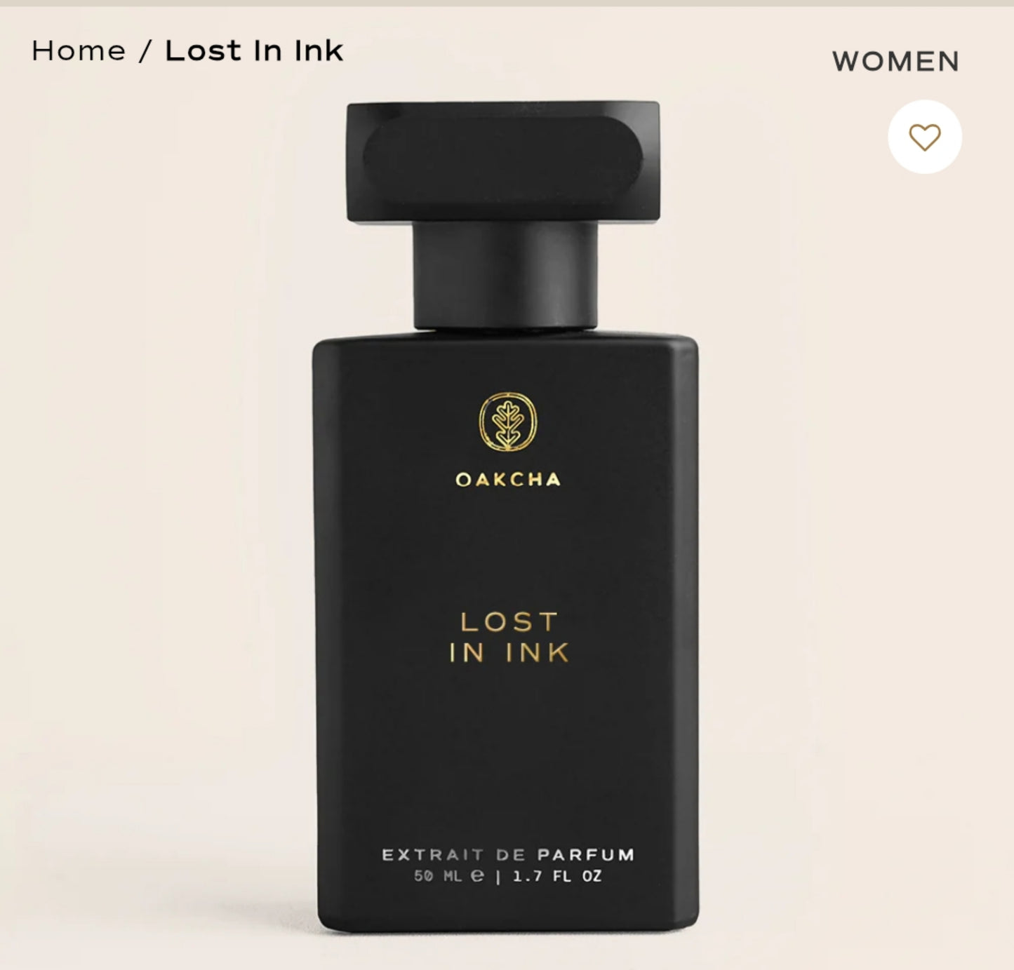 LOST IN INK WOMEN BY Oakcha  size 50ml EDT