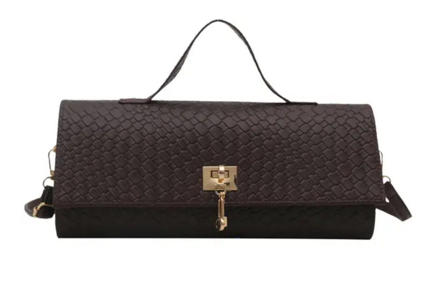 Women fashion clutch Coffee